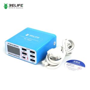 Relife RL-304P Smart 6-port USB Charger Digital Display Lightning For Charging All Mobile Phones & Tablet Support PD3.0+QC3.0