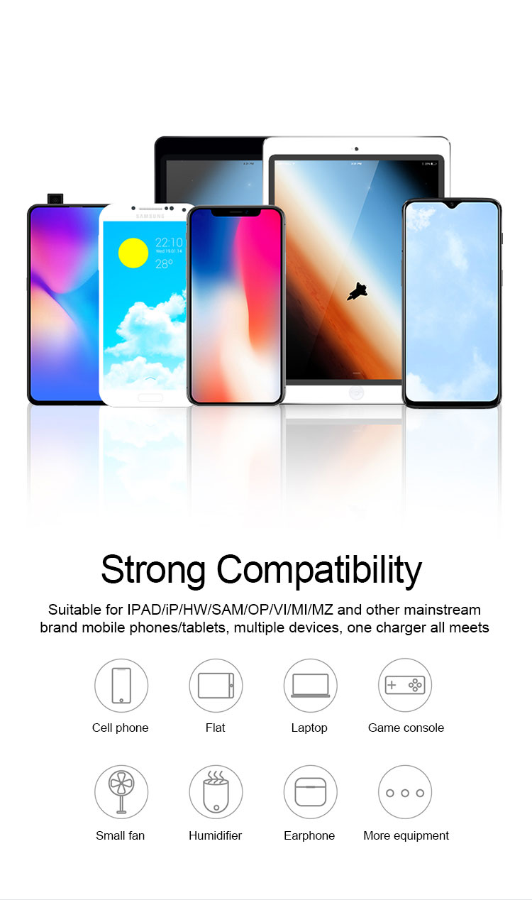 Relife RL-304P Smart 6-port USB Charger Digital Display Lightning For Charging All Mobile Phones & Tablet Support PD3.0+QC3.0