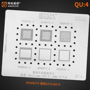 AMAOE Stencil Qualcomm CPU QU4 0.12mm