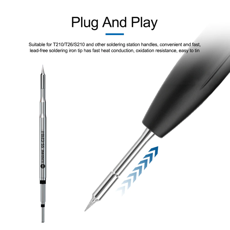 Sunshine SS-C210-I Soldering Iron Tip for T210