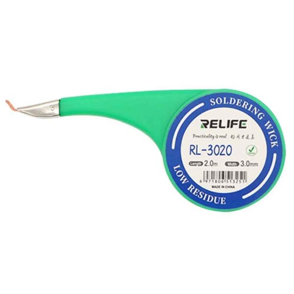 Relife RL-3020 No-Clean Desoldering Copper Wick With Thump Wheel