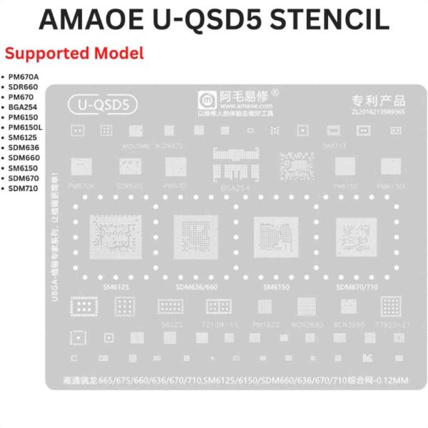 Amaoe U-QSD5 Stencil