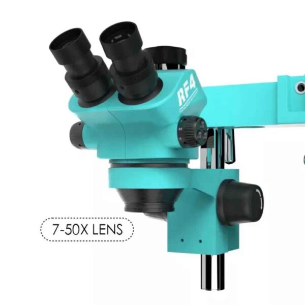 RF4 RF7050-TVW Trinocular Stereo Microscope With Boom Stand