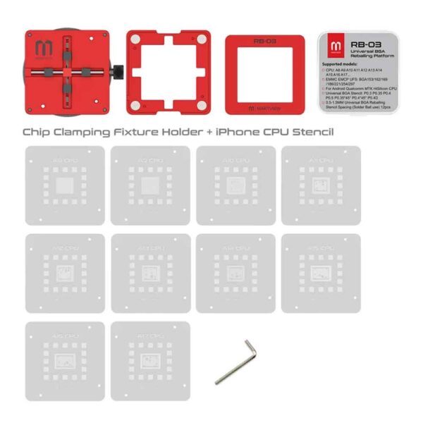 MARTVIEW RB-03 Universal BGA Reballing Stencils