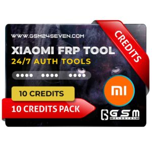 XIAOMI FRP TOOL 24/7 AUTH Tools Credits (10 Credits Pack)