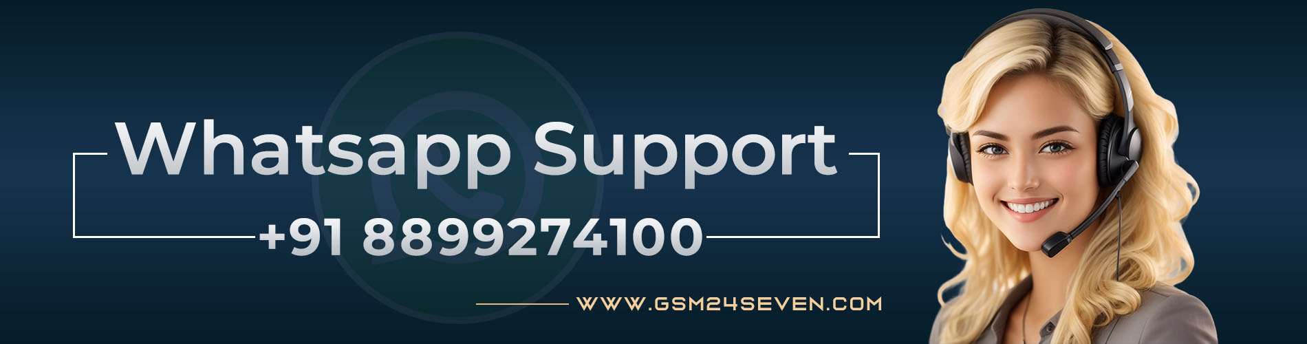 GSM24SEVEN Whatsapp support