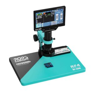 RF4 RF-50M Monocular Microscope With Inbuilt Multimeter Function (7 Inch Monitor) - With 0.5X Height Lens