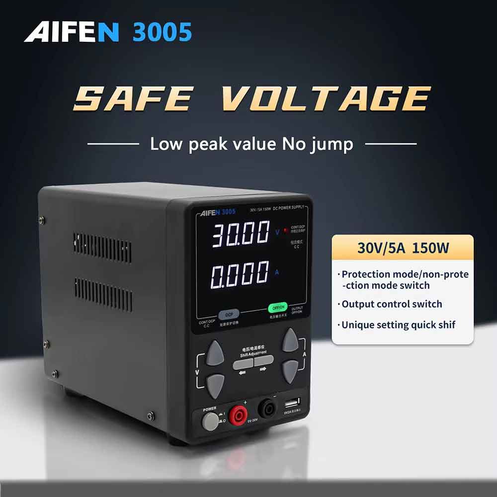 AIFEN 3005 30V 5A Intelligent Adjustable DC Regulate Switch Power Supply 150W