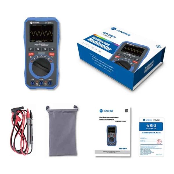 SUNSHINE DT-24 Pro 2.4-inch Screen Oscilloscope Multimeter