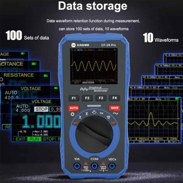 SUNSHINE DT-24 Pro 2.4-inch Screen Oscilloscope Multimeter