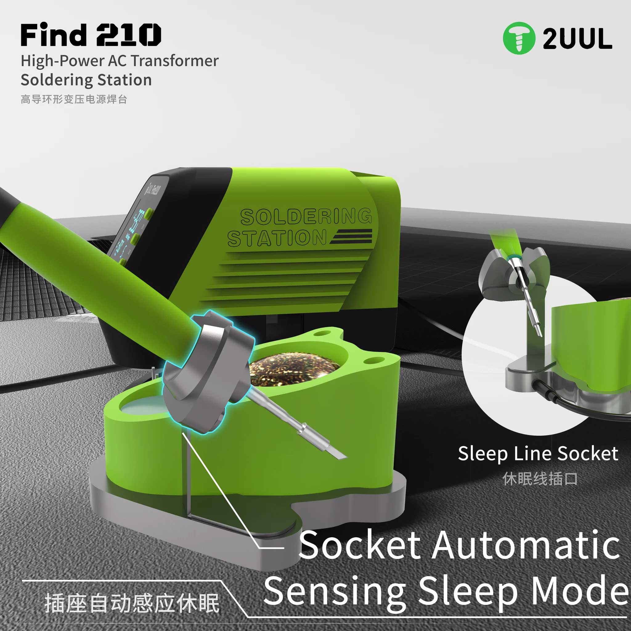 2uul FD01 Find210 60W High-Power AC Transformer Soldering Station