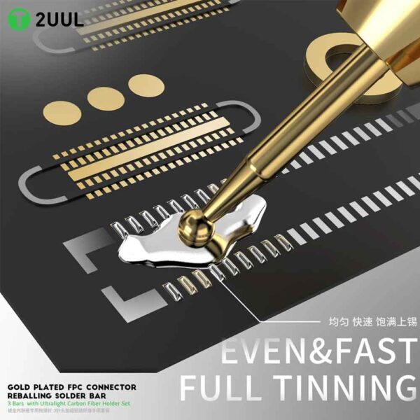 2uul SC98 Gold Plated FPC Connector Reballing Solder Bar