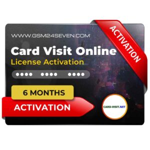 Card-Visit.Net License 6 Months Active/Renew