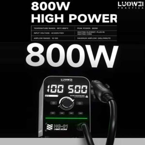 Luowei HG-01 800W Intelligent Digital Hot Air Gun BGA Desoldering Rework Station