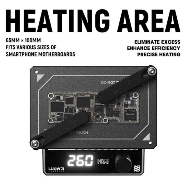 Luowei HS3 Uniform Preheat Platform for Motherboard Chip BGA Repair
