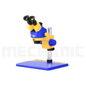 Mechanic MC75T-B11 Trinocular Stereo Microscope 0.7-4.5X With Continuous Zoom - New Updated