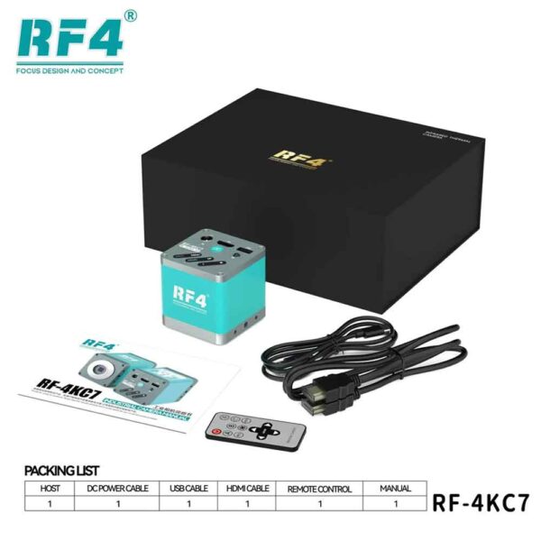RF4 RF-4KC7 Large-Field 4K HD High-Resolution Adjustable Camera for Trinocular Stereo Microscope