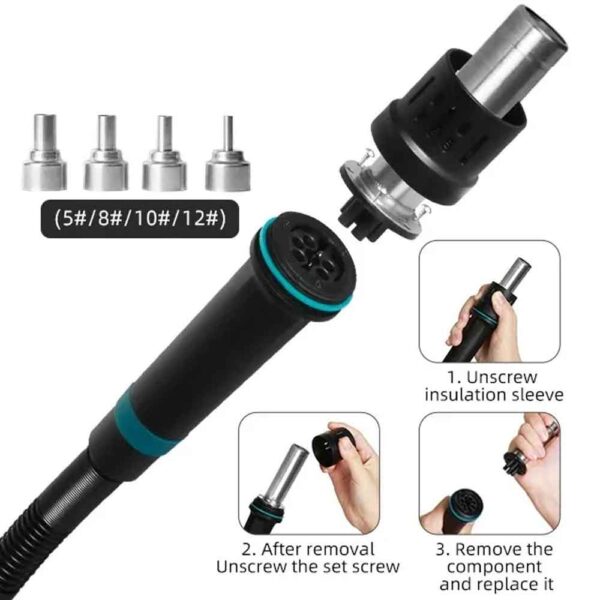 Sugon 8610D+ 1000W High Power Heat Gun Digital Display Desoldering Rework Station