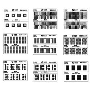 JTX Green Oil UV Stencil GS-01 EMMC/NAND Series 9 Models