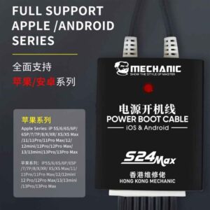 Mechanic S24 Max Power Boot Cable for DC Power Supply Test Cable for iPhone & Android Phone
