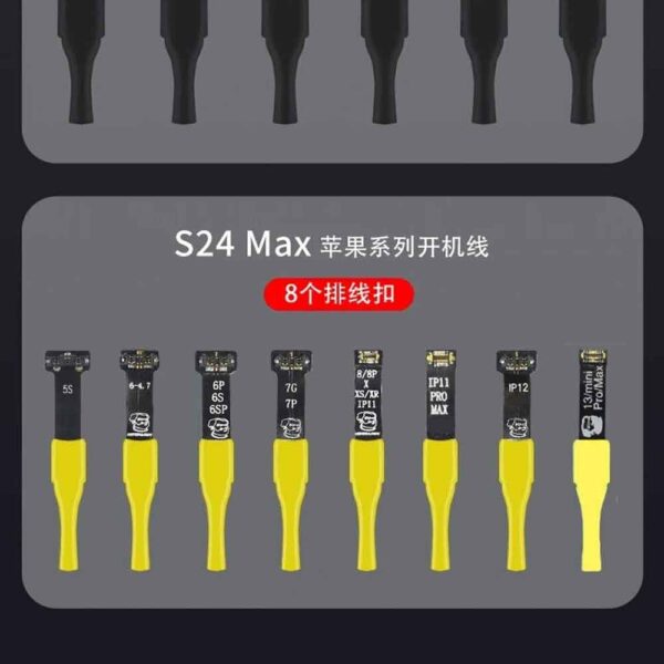Mechanic S24 Max Power Boot Cable for DC Power Supply Test Cable for iPhone & Android Phone