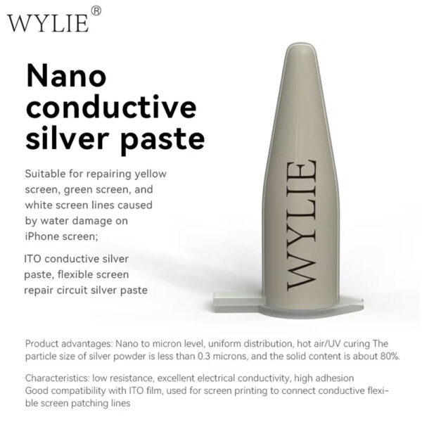 Wylie Nano Conductive Silver Paste Used for iPhone Screen Yellow Green White Circuit Repair Caused Water Ingress Damaged Screen
