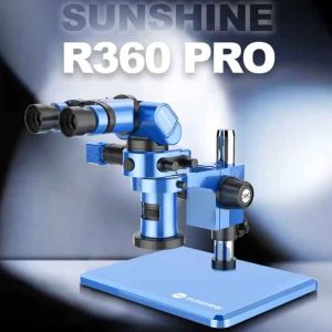 Sunshine R360 Pro Microscope with 4K Camera & Magnetic LED Light