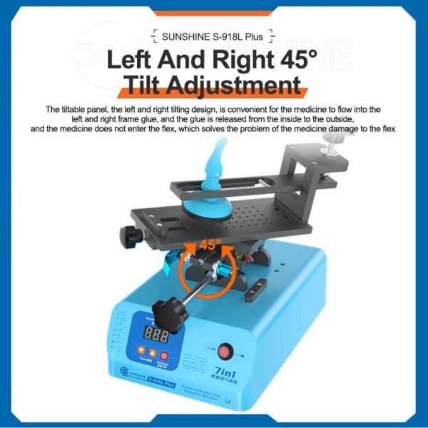 Sunshine S-918L Plus 7-in-1 360° Rotating Mobile Phone Edge Screen Heating Separator