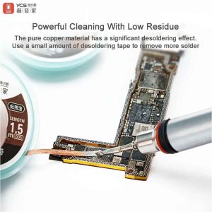 YCS 2015 Desoldering Wire 2.0mm – Strong Tin Absorbing Wire