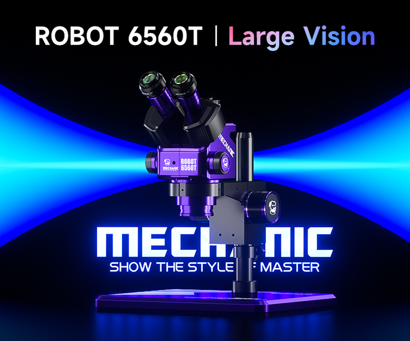 Mechanic Robot 6560T-B11 Trinocular Stereo Microscope