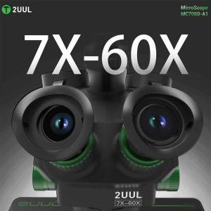 2UUL MC7060-A1 7–60X Trinocular Stereo Zoom Microscope