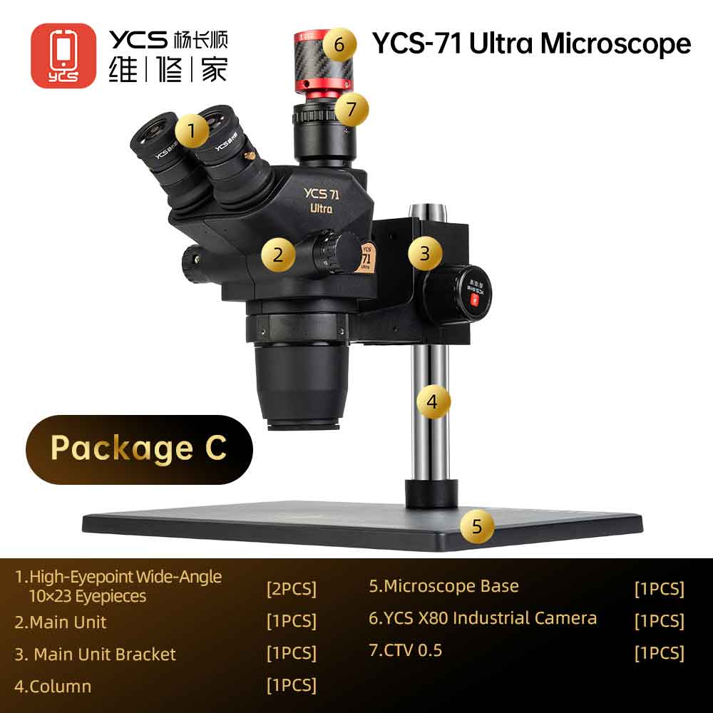 YCS 71 Ultra Trinocular Microscope With Base